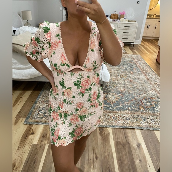 Majorelle Chrishelle Mini Dress in Pink & Green NWOT - Picture 4 of 4